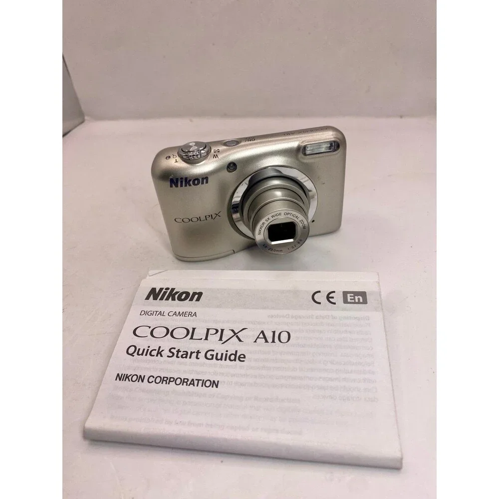 Nikon Coolpix A10 Silver Compact Digital Camera 16.1MP 5x Zoom
